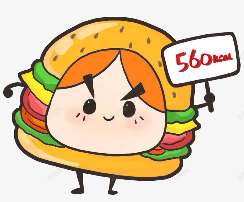 卡通汉堡png免抠素材_新图网 https://ixintu.com 卡通的 厨师 可爱的 手绘的 折扣 汉堡 餐饮 鳕鱼堡