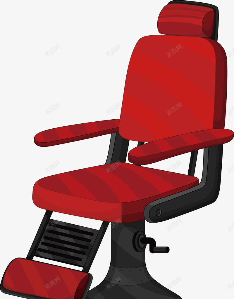 红色的椅子矢量图ai免抠素材_新图网 https://ixintu.com 升降椅 坐位 坐席 座位 椅子 理发店椅子 矢量png 矢量图 红色椅子 自动升降