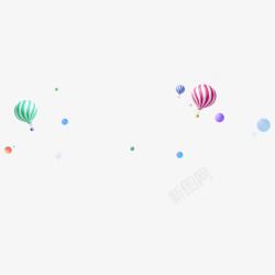 漂浮气球彩色气球漂浮物高清图片