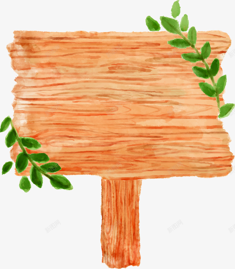木质指示牌png免抠素材_新图网 https://ixintu.com 指示板 指示牌 提示牌 木质