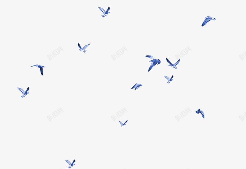 紫色手绘小鸟鸟群漂浮png免抠素材_新图网 https://ixintu.com 免抠PNG 小鸟 手绘 漂浮素材 紫色 鸟群