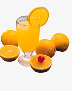 鲜炸橙汁素材