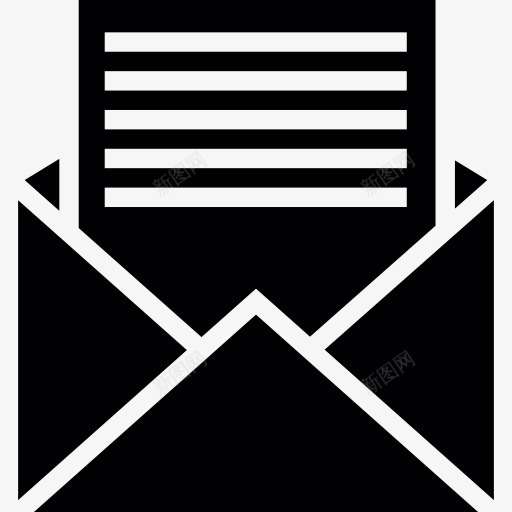 打开信封的信图标png_新图网 https://ixintu.com 业务 信 信件 信封 电子邮件 邮件