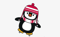 冬季小企鹅素材