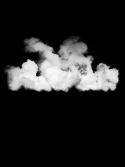 漂浮飘散的白色云朵烟雾热气半透明素材