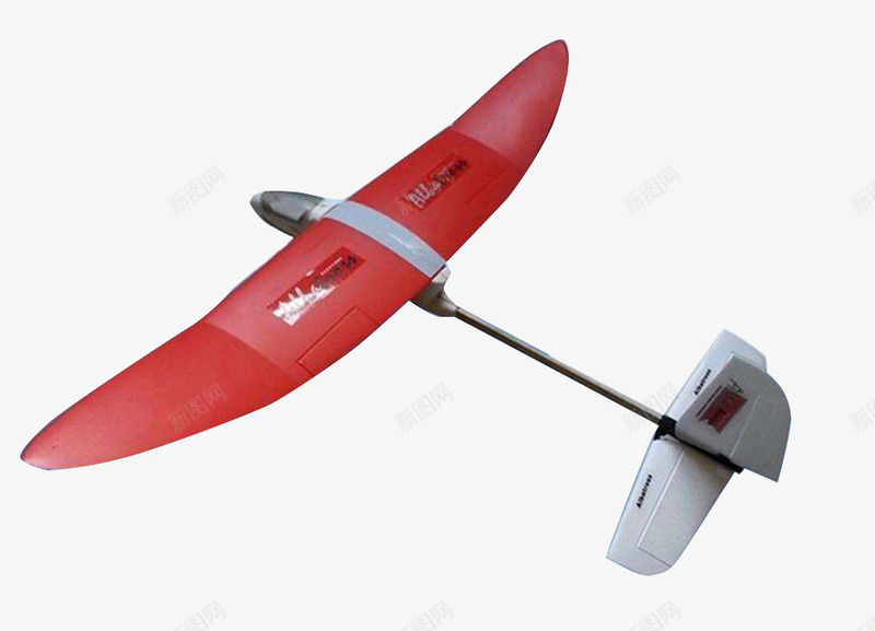 轻便的滑翔机模型png免抠素材_新图网 https://ixintu.com 机型 滑翔机 玩具 红色 飞机桨