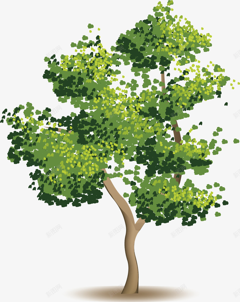 成长的大树矢量图ai免抠素材_新图网 https://ixintu.com 夏季 成长大树 成长过程 树荫 清新 环保 矢量图 绿色