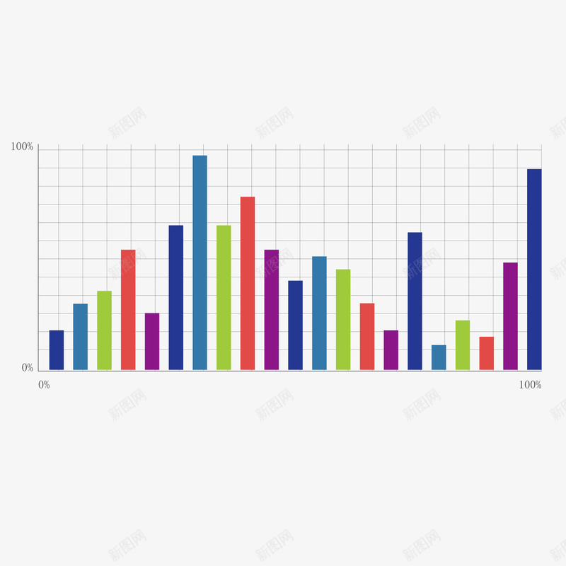 网格柱形彩色坐标图png免抠素材_新图网 https://ixintu.com 坐标图 坐标轴 彩色 柱形 网格