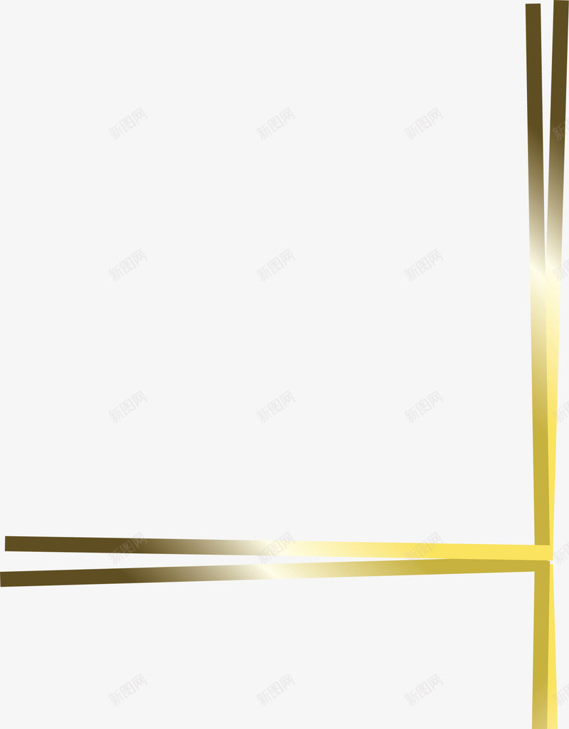 金色线条框架png免抠素材_新图网 https://ixintu.com 包装线条 大气线条 尊贵花边 简约框架 边框纹理 金色线条