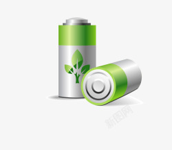 绿色电池矢量图素材