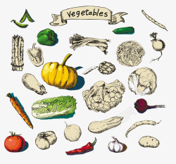 卡通蔬菜画素材