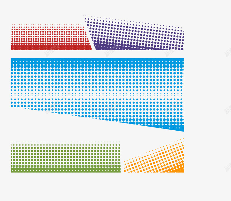 彩色清新斑点png免抠素材_新图网 https://ixintu.com 图案 彩色 斑点 清新 简约 纹路 边框纹理