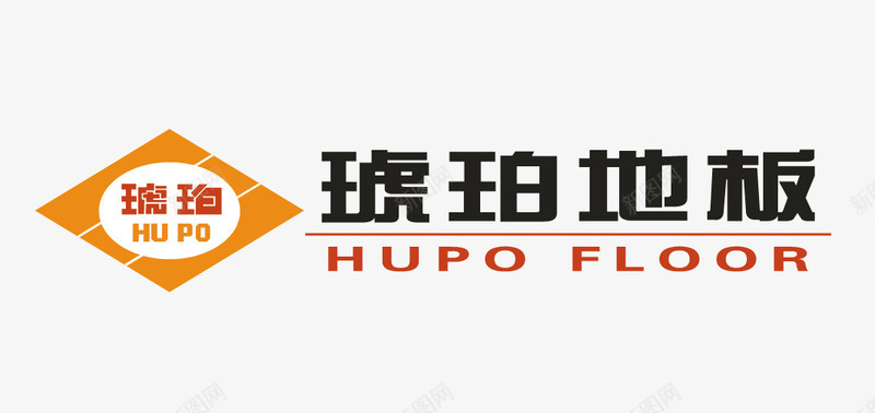 琥珀地板图标png_新图网 https://ixintu.com logo 地板品牌 琥珀地板 矢量标志