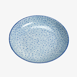 蓝色餐盘青花瓷盘子高清图片
