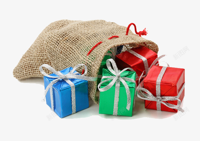 礼物png免抠素材_新图网 https://ixintu.com 圣诞节 盒子 纯色 装饰品
