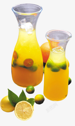 鲜炸橙汁素材