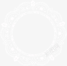 白色圆圈花纹png免抠素材_新图网 https://ixintu.com 中国风 传统 传统圆环 白色花纹 花纹