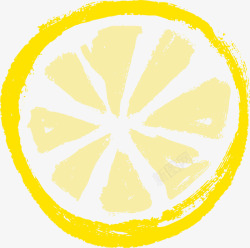 夏天水果手绘柠檬素材
