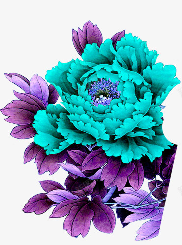 蓝色美丽花朵png免抠素材_新图网 https://ixintu.com 美丽 花朵 蓝色 设计