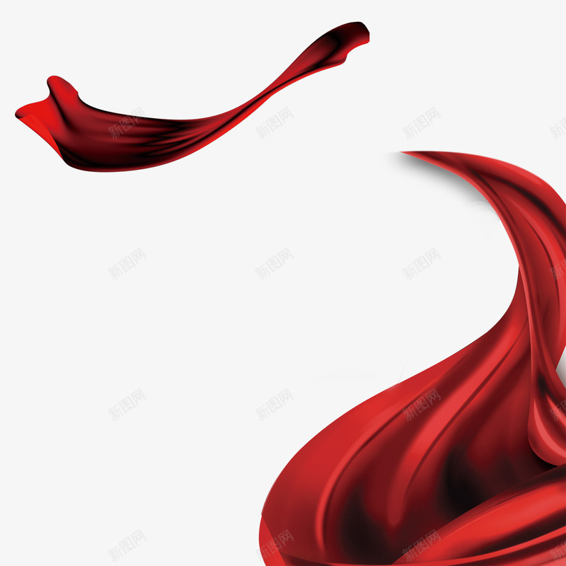 红色丝绸飘带png免抠素材_新图网 https://ixintu.com 丝绸漂浮 红色丝绸 红色漂浮 红色飘带