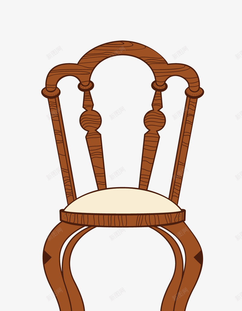 卡通扁平化木质椅子png免抠素材_新图网 https://ixintu.com 卡通欧式木质椅子 扁平化椅子 木质椅子 椅子 椅子免抠 矢量椅子