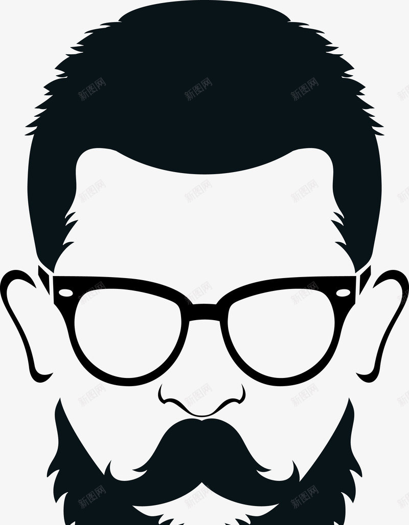 卡通戴眼镜的男人矢量图图标ai_新图网 https://ixintu.com 人头像 卡通男人 墨镜 带眼镜的人 戴墨镜 戴眼镜 戴眼镜的人 时尚 有文化 男人 眼镜 矢量图