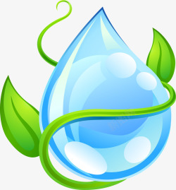 绿色环保图标绿色节能水源图标高清图片