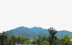 都江堰市绿色山坡景色高清图片