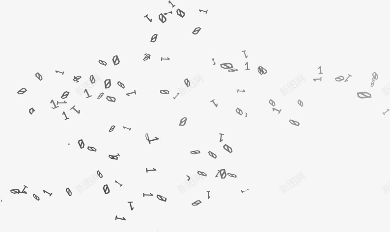 淡色01数字漂浮png免抠素材_新图网 https://ixintu.com 01 数字 淡色 漂浮