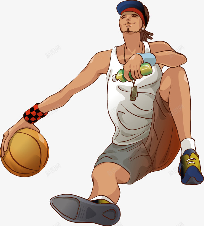 街上玩篮球少年png免抠素材_新图网 https://ixintu.com 少年矢量 日常生活 玩篮球少年矢量 篮球