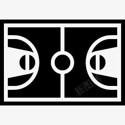 篮球法院MetroRasterSporticons图标图标
