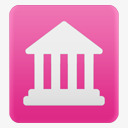 图书馆粉红色的magicaldustpinkicons图标图标