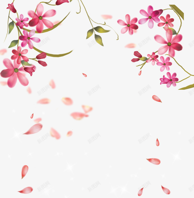 花瓣漂浮png免抠素材_新图网 https://ixintu.com 花瓣飘浮 花瓣飘飘