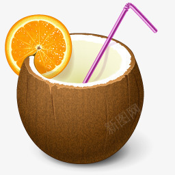 鸡尾酒椰子喝假期png免抠素材_新图网 https://ixintu.com Cocktail coconut drink 喝 椰子 鸡尾酒