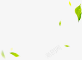 绿色清新春天漂浮植物png免抠素材_新图网 https://ixintu.com 春天 植物 清新 漂浮 绿色
