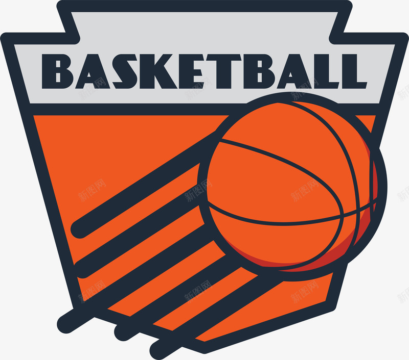 篮球健身锻炼标签png免抠素材_新图网 https://ixintu.com 健身 标签 篮球 运动 锻炼