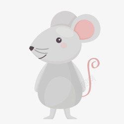 创意小老鼠创意呆萌可爱小老鼠矢量图高清图片