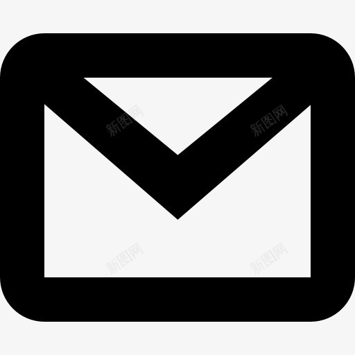 新的电子邮件信封大纲符号图标png_新图网 https://ixintu.com 信封 概述 界面 程式化 符号 邮件