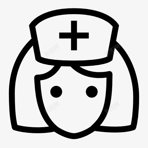 护士ios7Lineicons图标png_新图网 https://ixintu.com nurse 护士