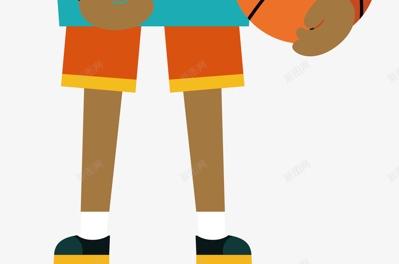 卡通打篮球的男孩矢量图ai免抠素材_新图网 https://ixintu.com 人物设计 可爱 微笑 精美 运动 运动人物 矢量图