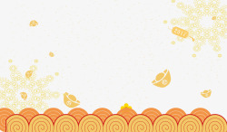 秋叶漂浮秋季黄色高清图片