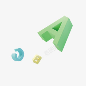 字母ABC装饰漂浮教育png免抠素材_新图网 https://ixintu.com 字母 教育 漂浮 素材 装饰
