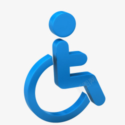 残疾人标志轮椅素材