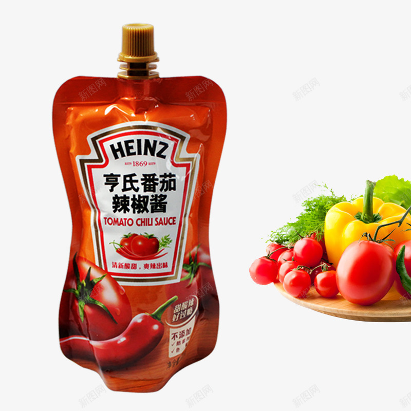 番茄辣椒酱png免抠素材_新图网 https://ixintu.com 产品实物 番茄辣椒酱 调味料