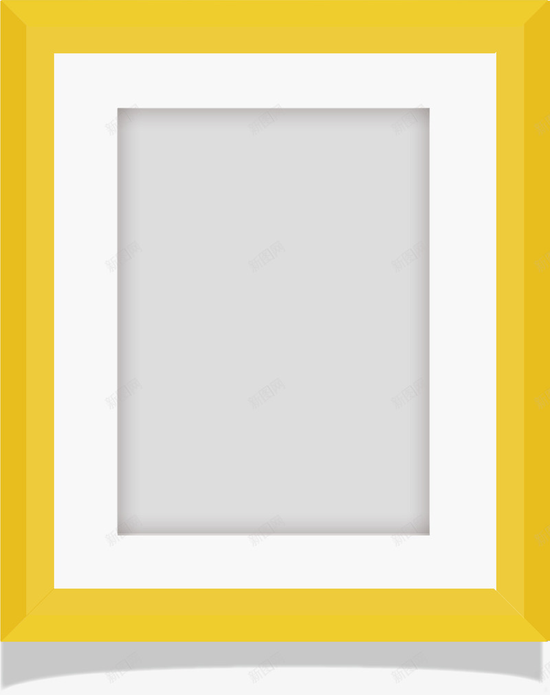 边框png免抠素材_新图网 https://ixintu.com 幼儿园毕业相框 毕业相框 相框 相框制作 设计 黄色