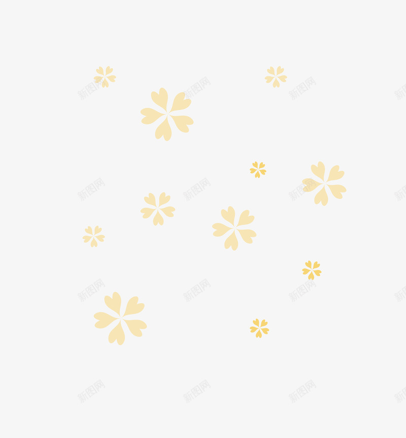 花瓣漂浮装饰png免抠素材_新图网 https://ixintu.com 漂浮素材 点缀 花朵 装饰