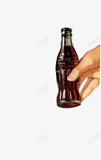 手拿可乐png免抠素材_新图网 https://ixintu.com 可乐 庆祝 握着 饮料