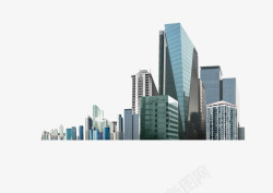 群体大楼科技感光鲜城市大楼群体高楼高清图片