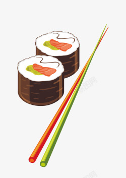 厨具用品手绘筷子高清图片