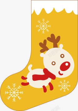 彩色的麋鹿圣诞麋鹿装饰矢量图高清图片